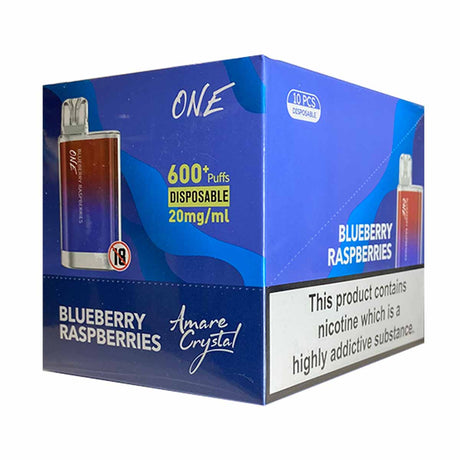 Blueberry Raspberries ske amare crystal disposable vape pack10