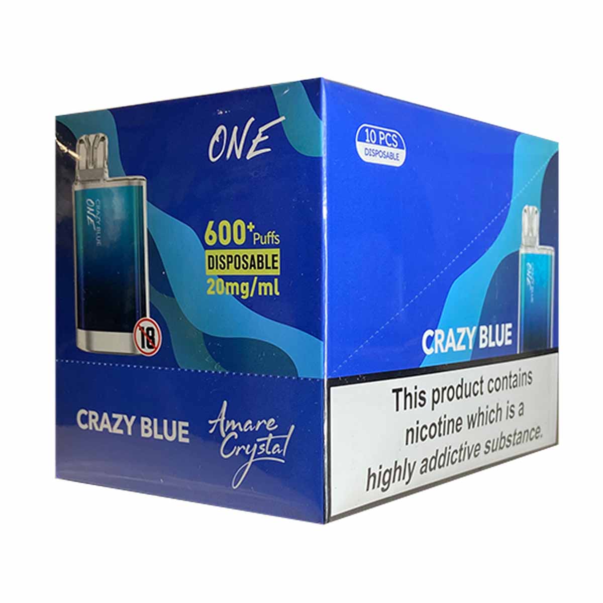 Crazy Blue ske amare crystal disposable vape pack10