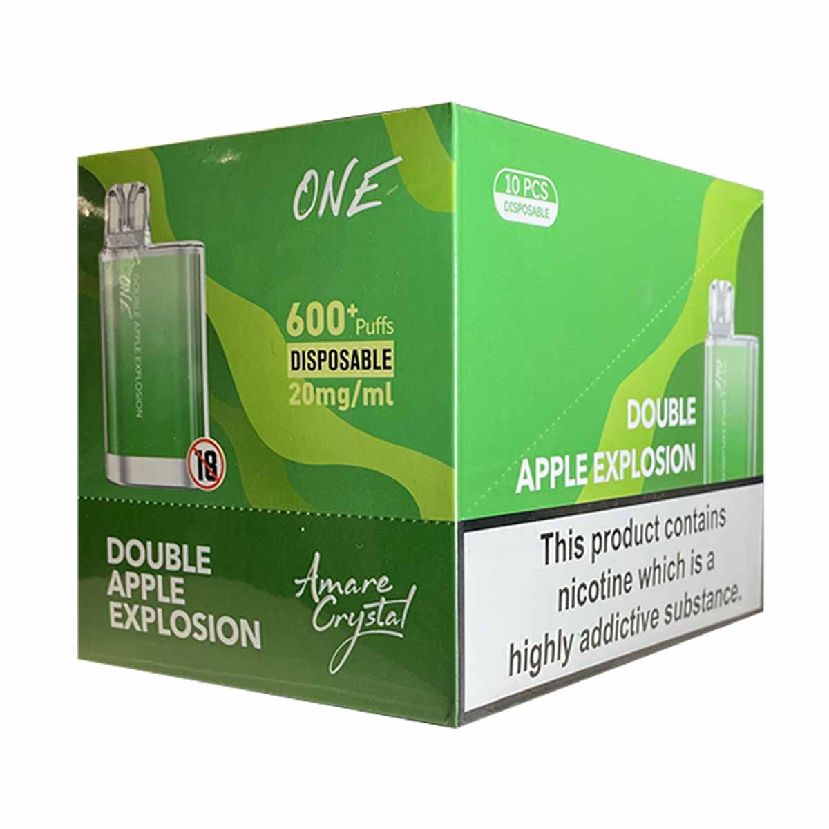 Double Apple Explosion ske amare crystal disposable vape pack10