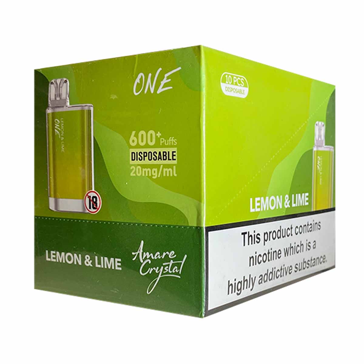 Lemon Lime ske amare crystal disposable vape pack10