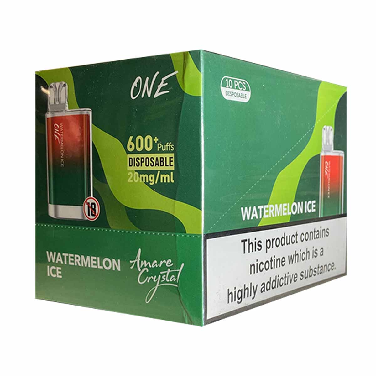 Watermelon Ice ske amare crystal disposable vape pack10