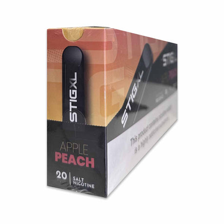 Apple Peach Stig XL dispoable vape 20mg 10Pack