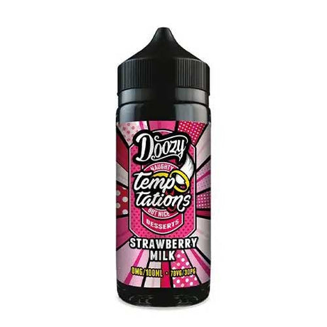 Strawberry Milk Doozy Temptations shortfill e liquid 100ml 