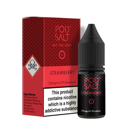 Strawberry Nicotine Salt E-Liquid by Pod Salt