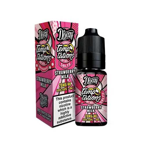 Strawberry Milk Doozy Temptations nic salts 20mg